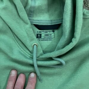 Carhartt Sage Green Loose Fit Hoodie